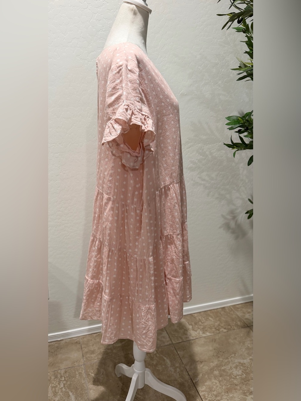 Rachel Parcell Polka Dot Cotton baby doll Dress Size Large - Picture 5 of 8